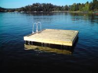 Badebrygge 3.5x3m med 6 stk mp200