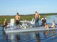 Easyfloat flåte med motorfeste
