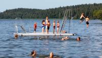 Easyfloat badebrygge med hoppetårn